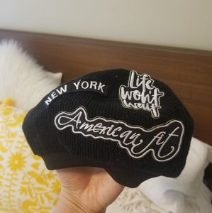 Black berret cute patch
